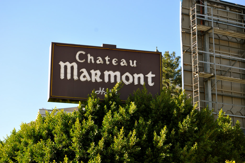 The bar and restaurant at Chateau Marmont are some of the Best Celebrity-Spotting Restaurants in Los Angeles