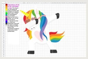 paint a unicorn during unique virtual events