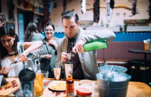 Making Cocktails in NYC on a Corporate Team Building Activity