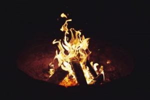 campfire-for-virtual-halloween-party-idea